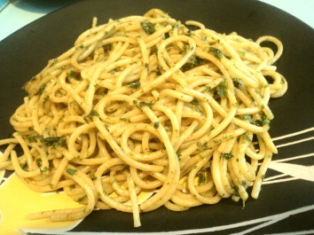 Spaghetti al pesto fresco (del mio "orto"!) 6